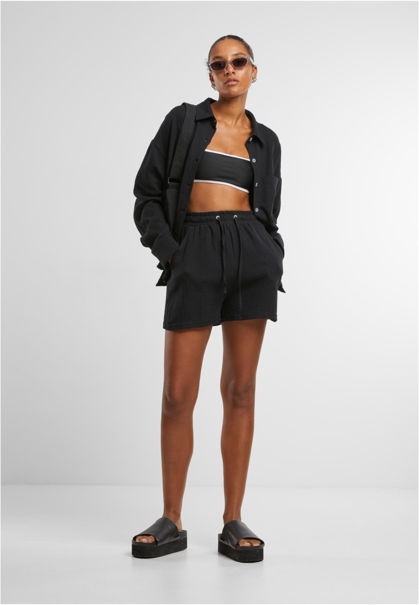 Ladies Oversized Musselin Blouse