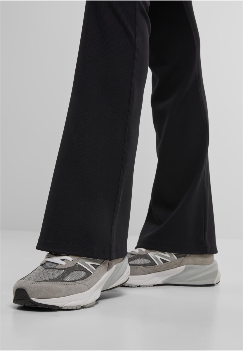 Ladies Flared Leggings Rib