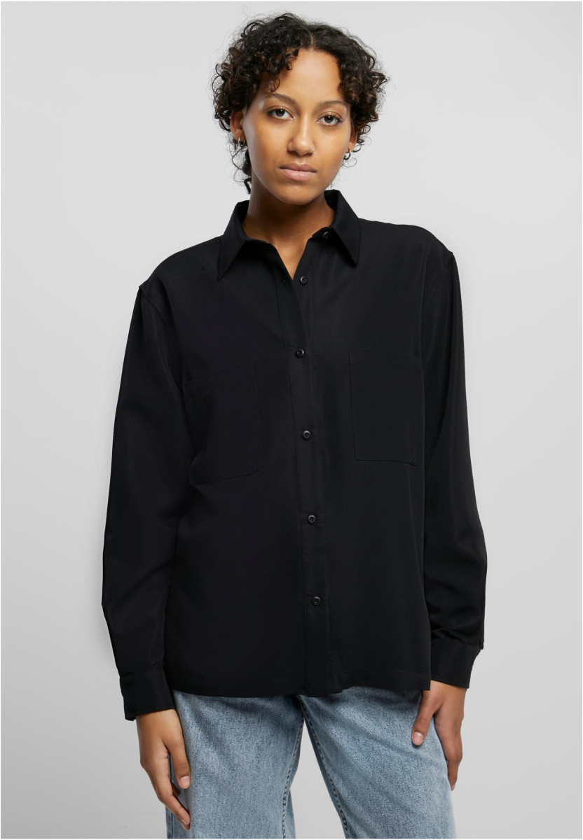 Ladies Oversized Twill Shirt