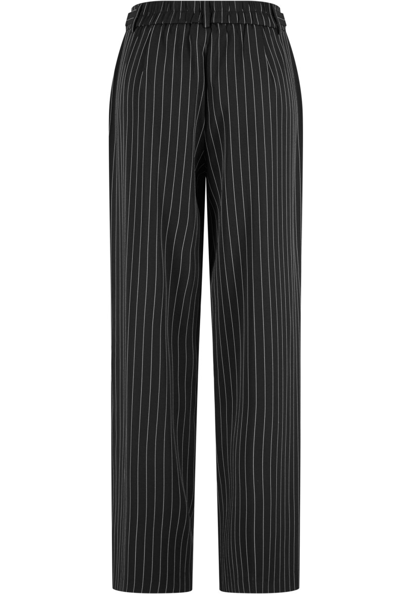 Ladies Pinstripe Wide Leg Trousers