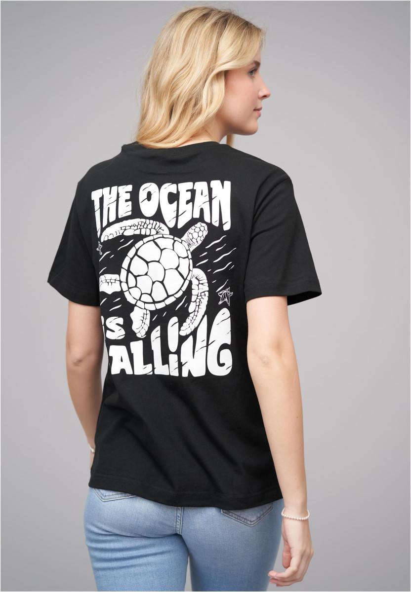 Ladies 77 Ocean Black Tee