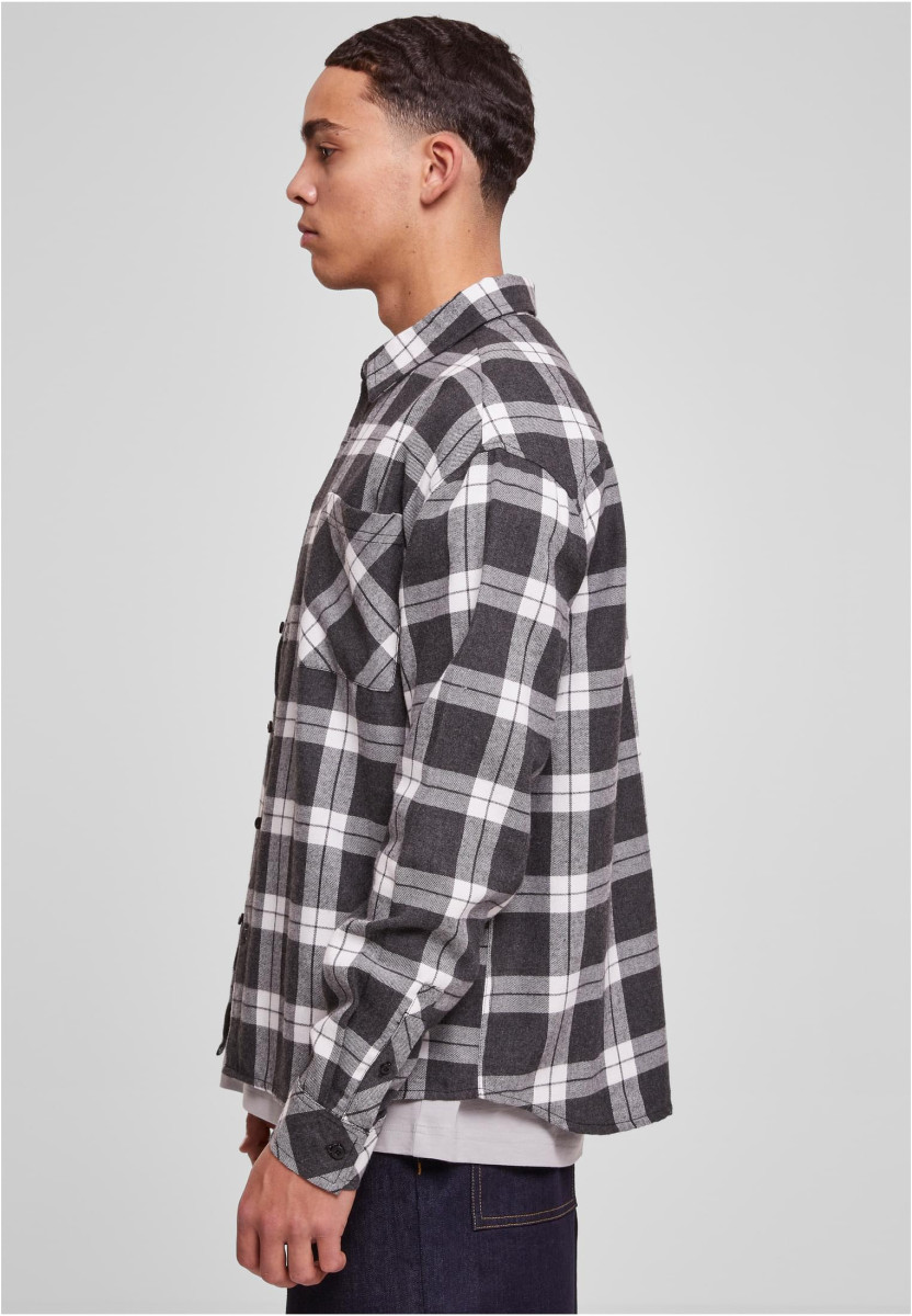 Boxy Dark Checked Shirt