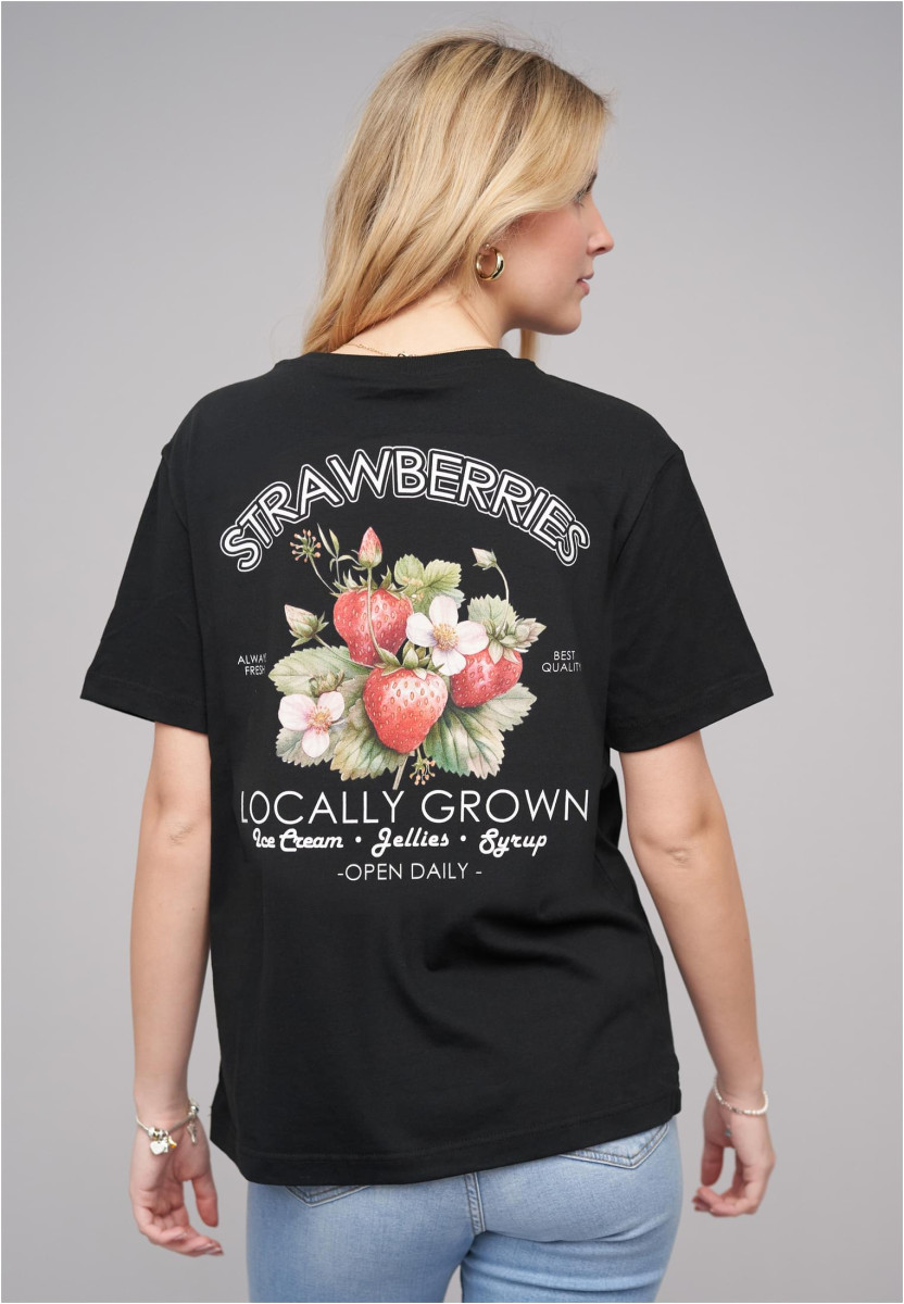 Ladies 77 Locally Grown Black Tee