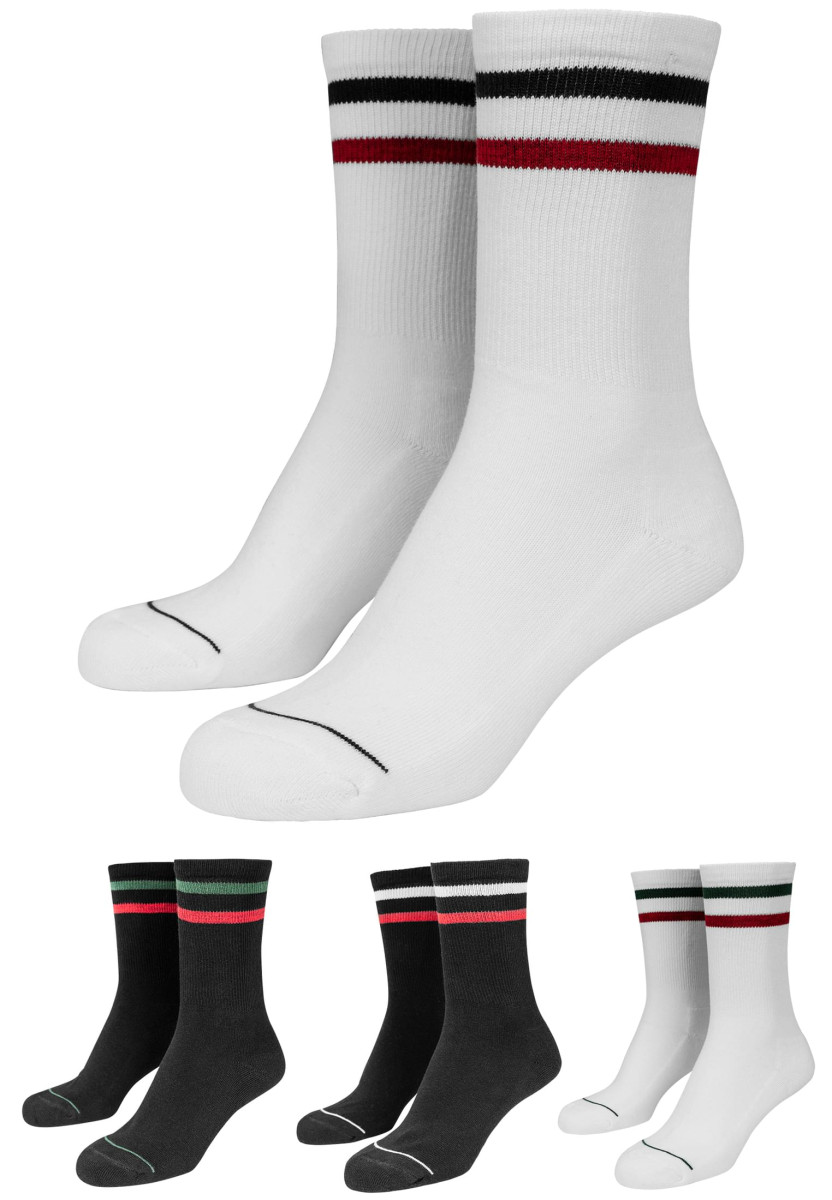 3-Tone College Socks 2-Pack