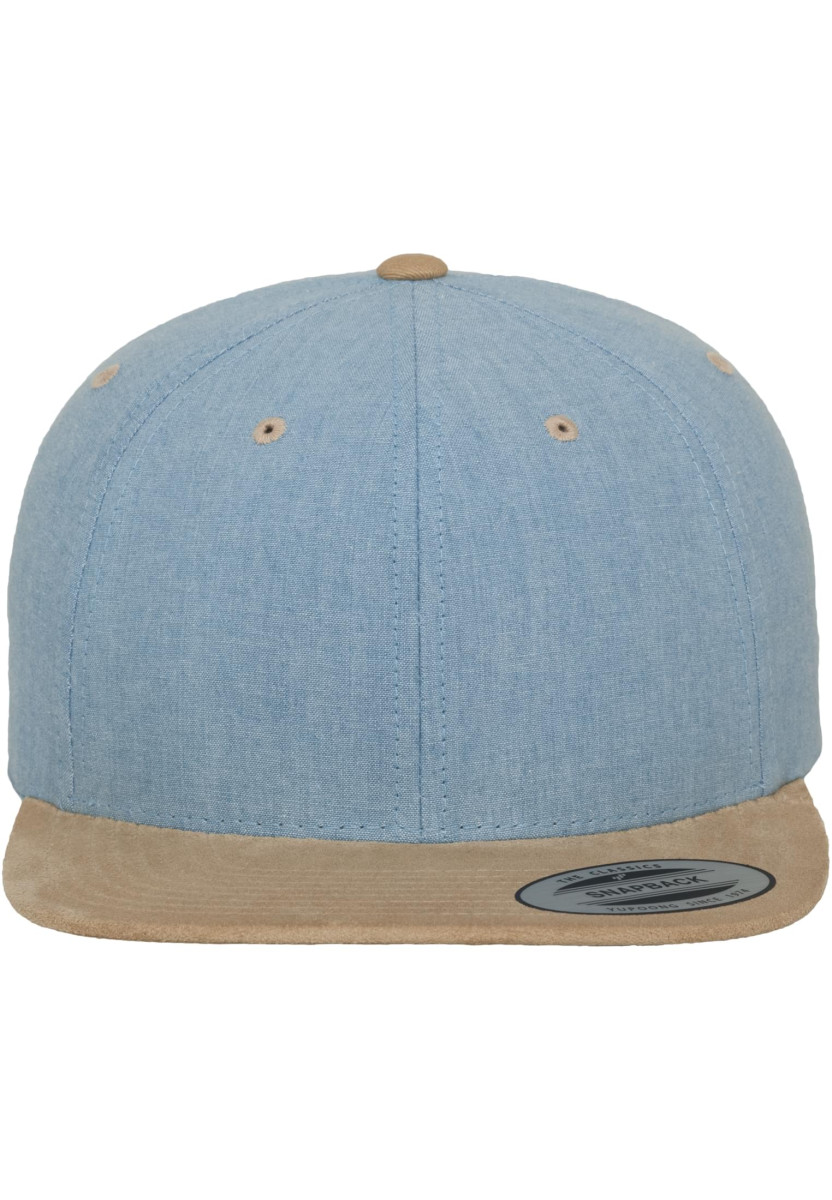 Chambray-Suede Snapback