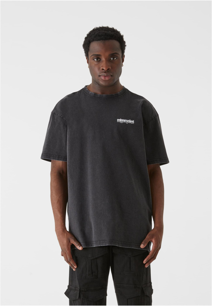 MJG Heavy Oversized Acid Washed Tee - Burning Wings