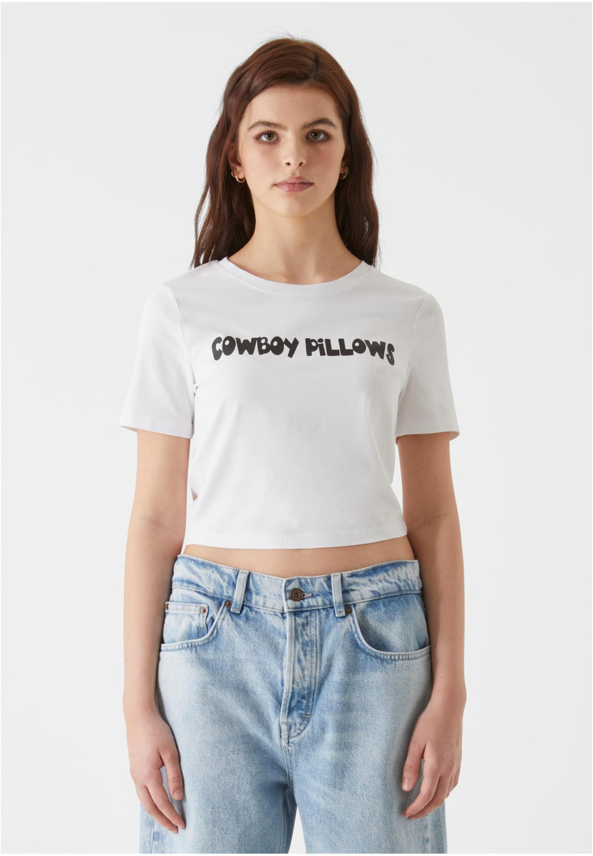 Lost Youth Ladies Cropped Tee - Cowboy Pillows