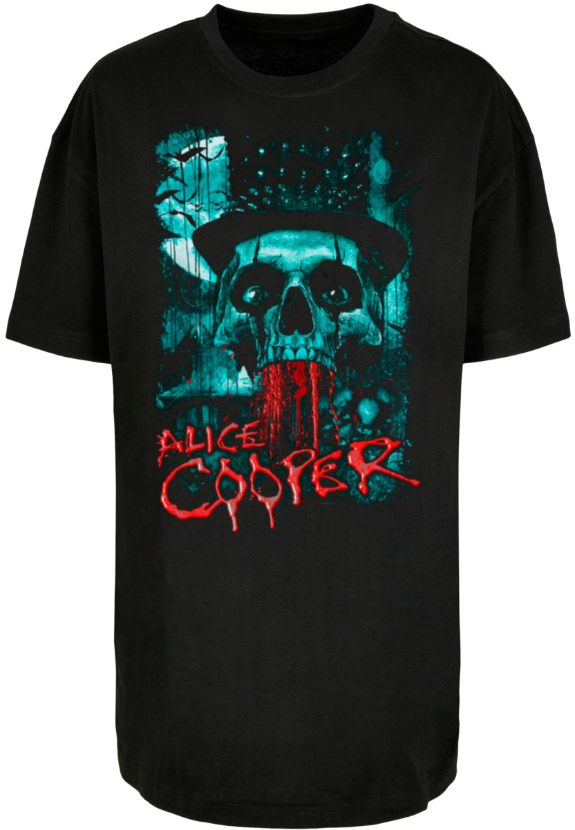 Ladies Alice Cooper - Skull Eyes Oversized Boyfriend Tee