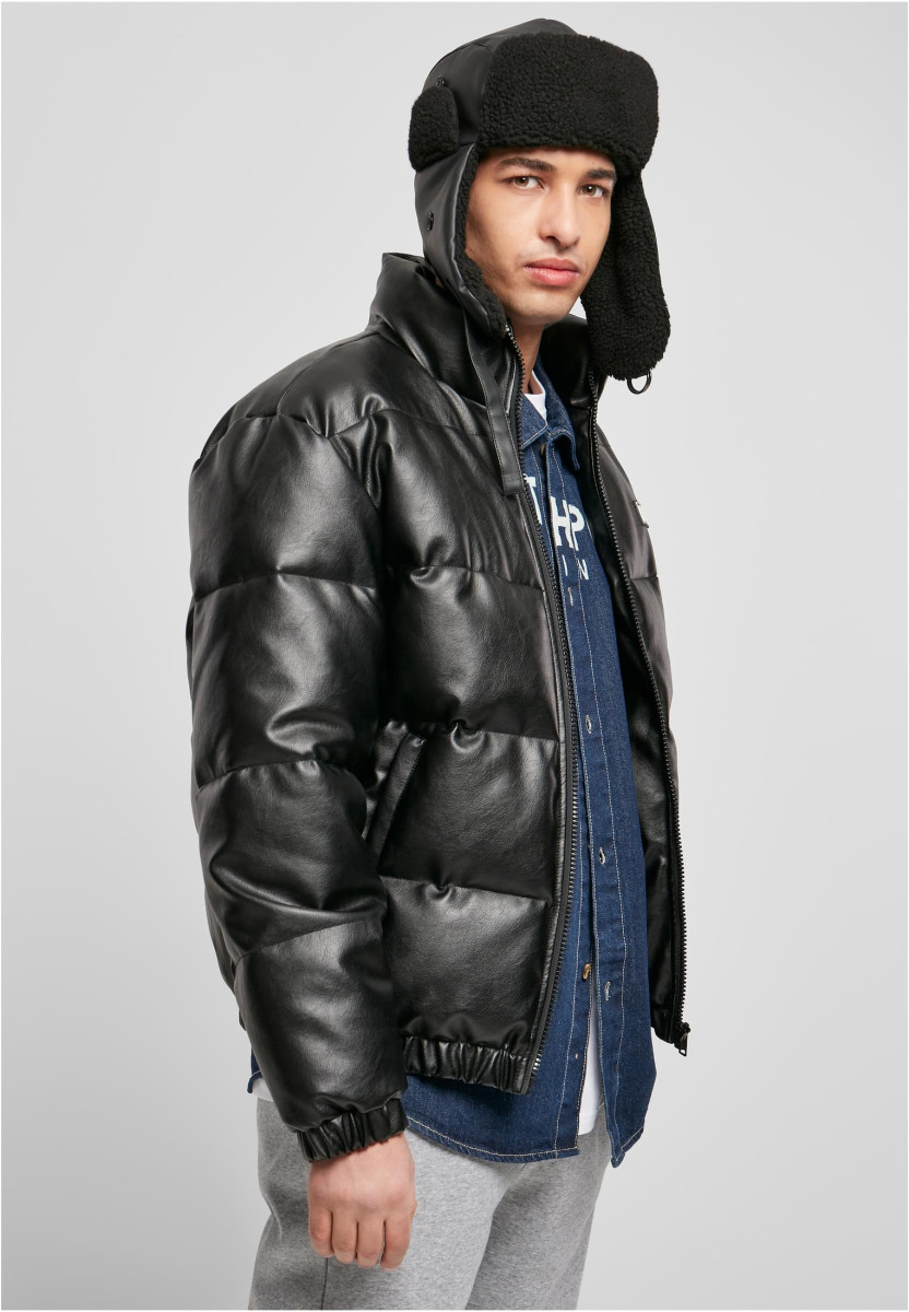 Southpole Imitation Leather Bubble Jacket