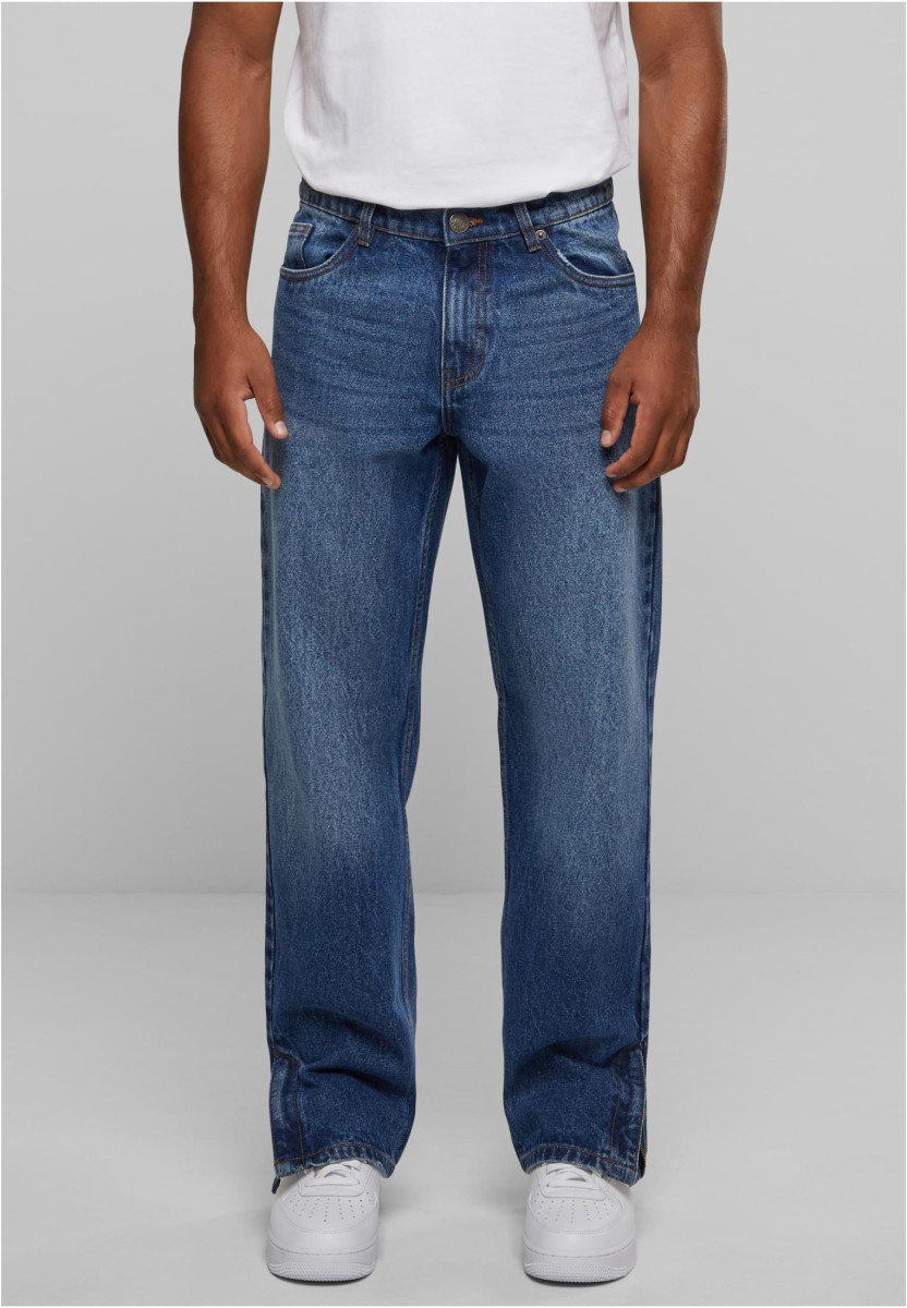 Heavy Ounce Straight Fit Zipped Jeans