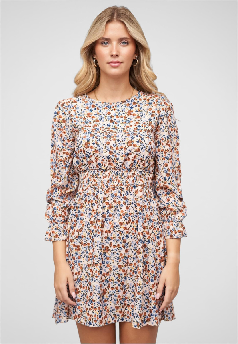 Langarm Kleid mit Blumen Print