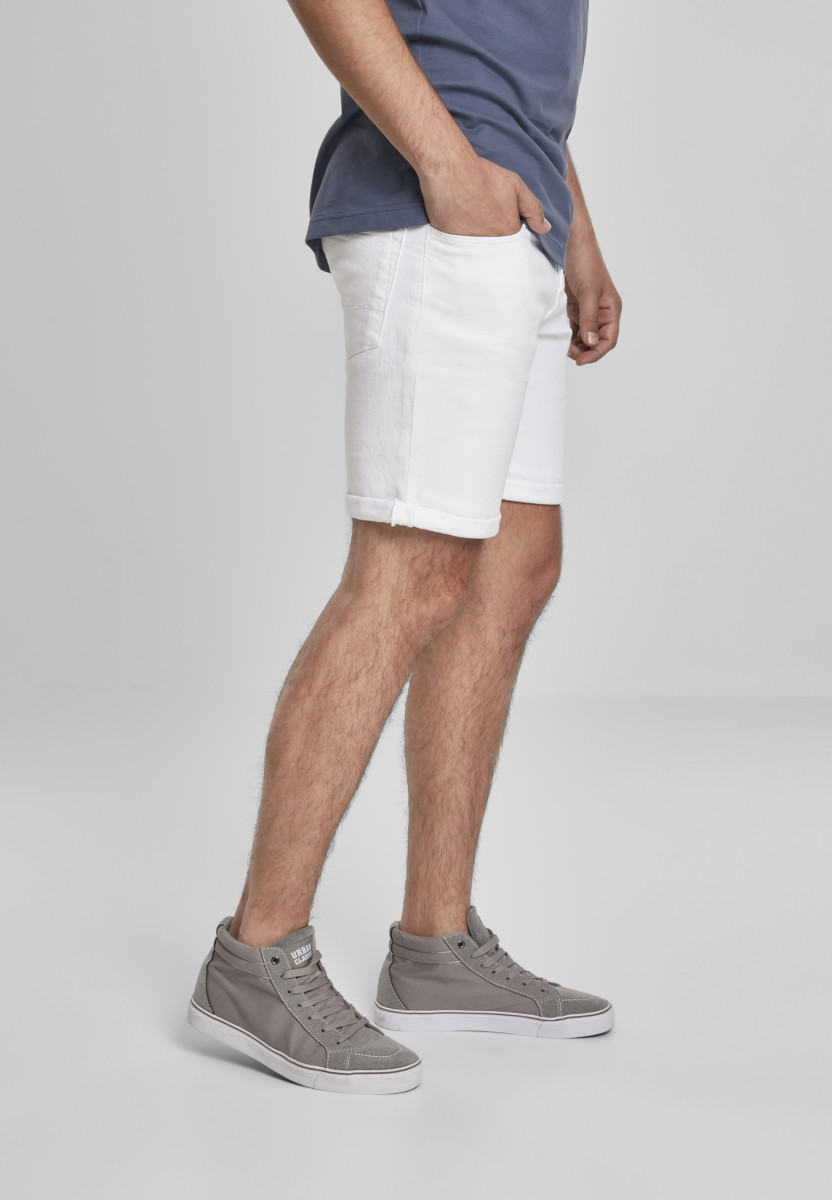 5 Pockets Slim Fit Denim Shorts