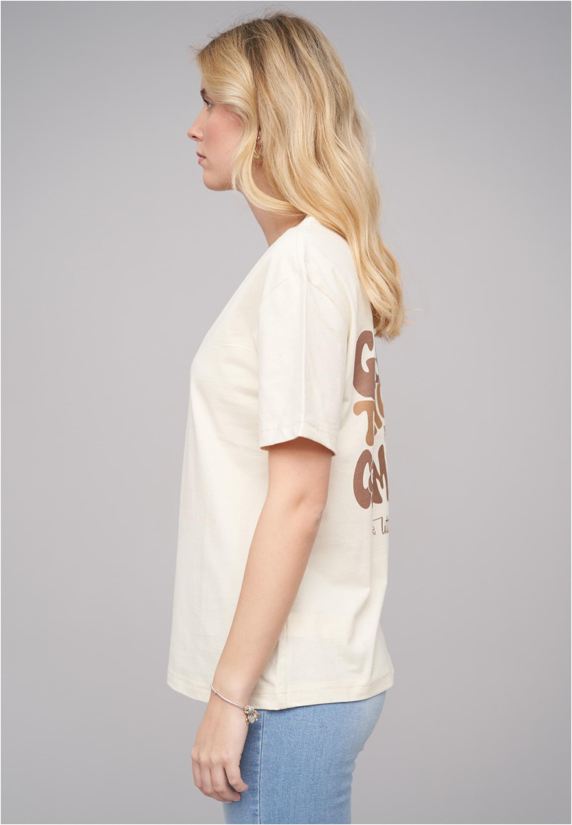 Ladies 77 Good Things Sand Tee
