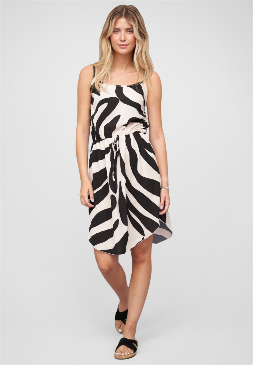 Dress with zebra print