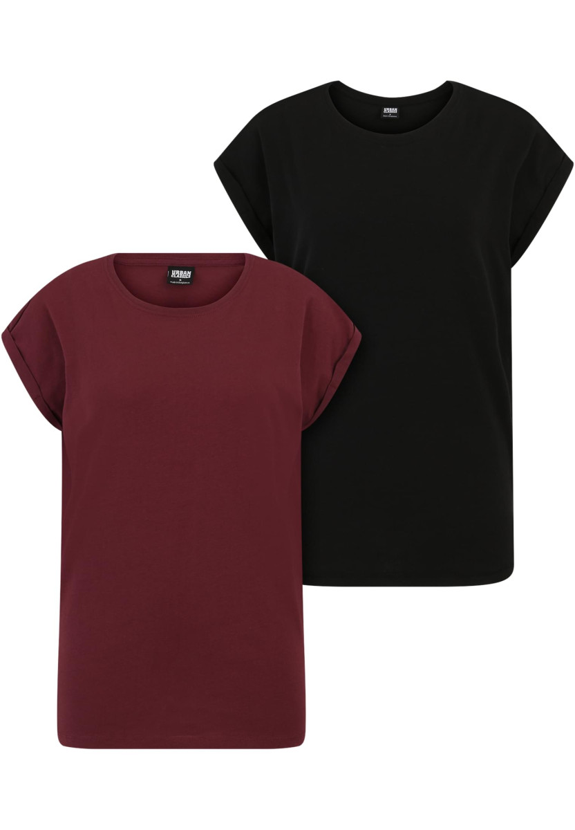 Ladies Extended Shoulder Tee 2-Pack