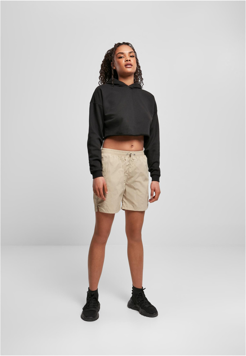 Ladies Oversized Cropped Hoody
