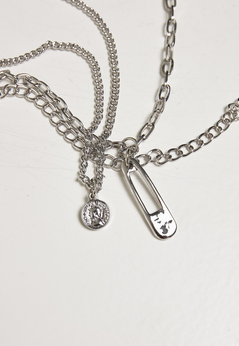 Safety Pin Layering Necklace