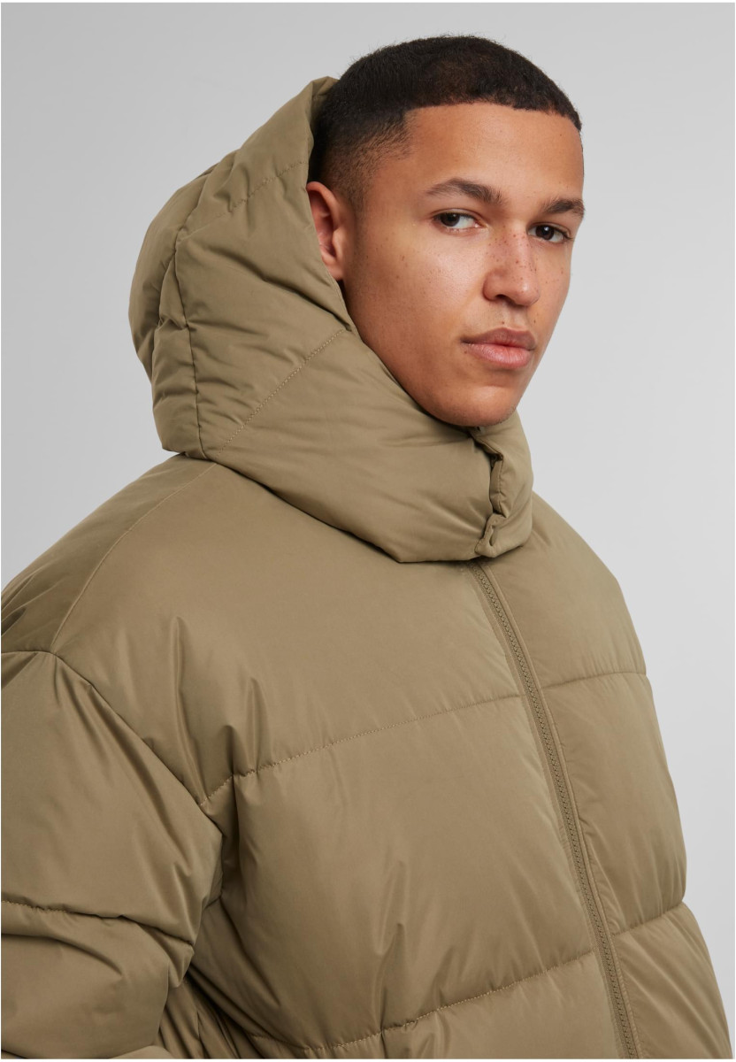 Puffer Jacket With Flap Hood