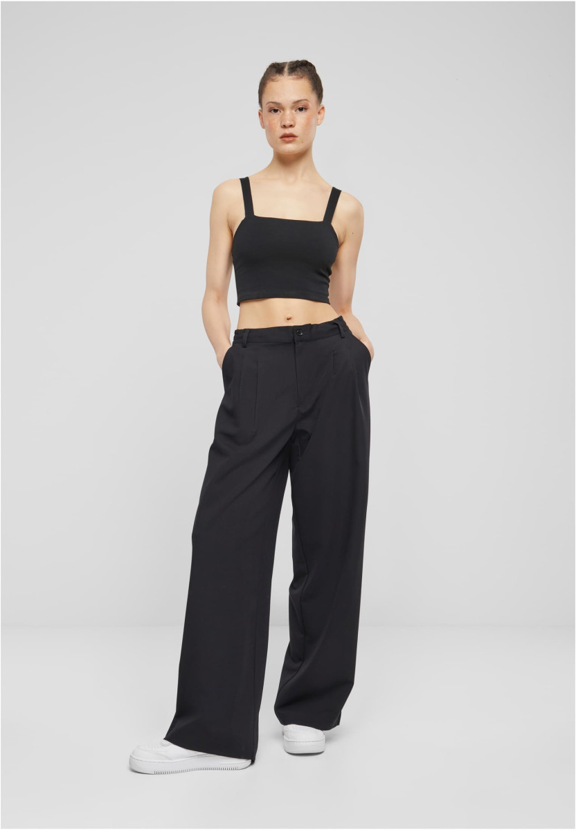 Ladies Ultra Wide Pleat-Front Pants