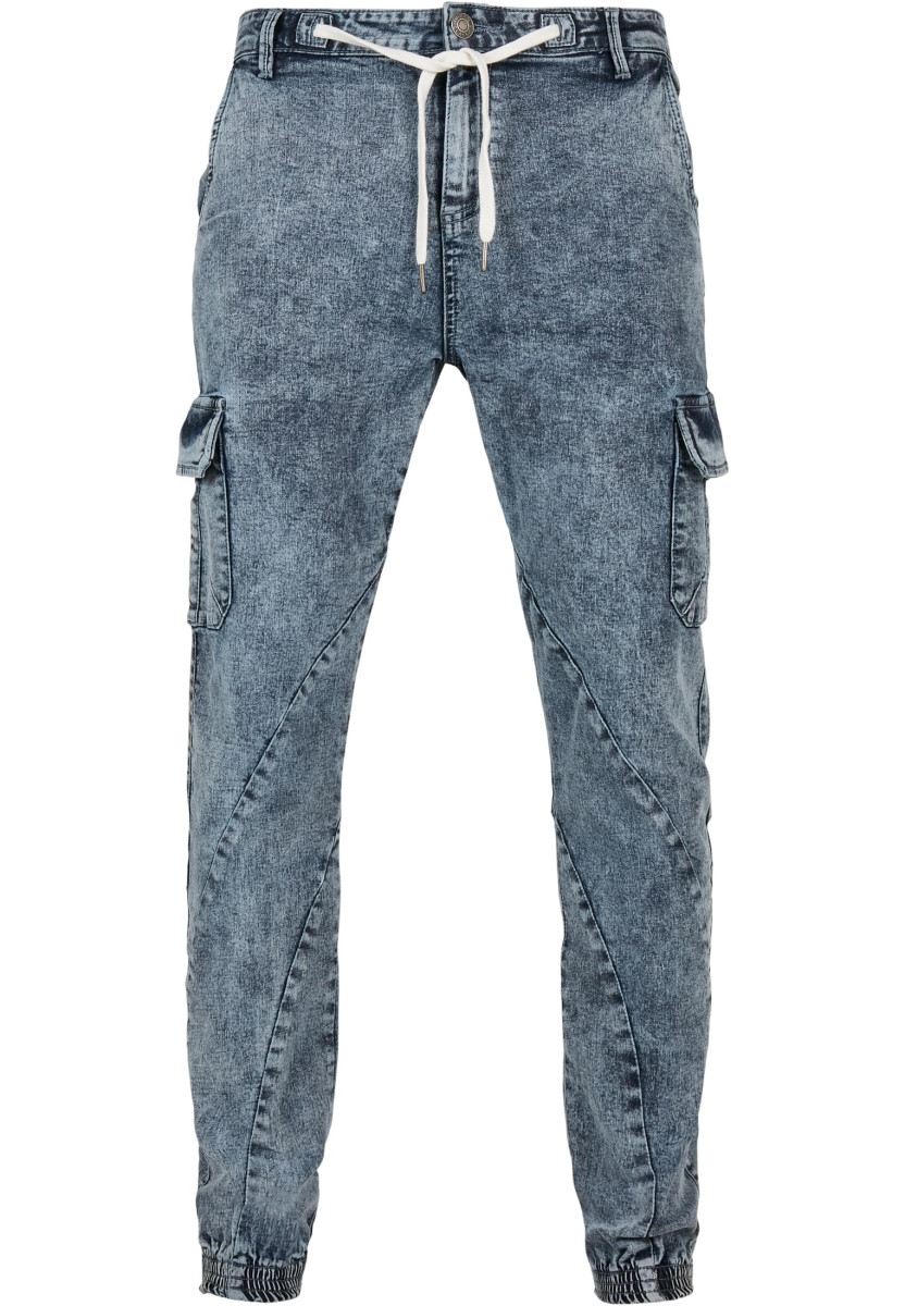 Denim Cargo Jogging Pants