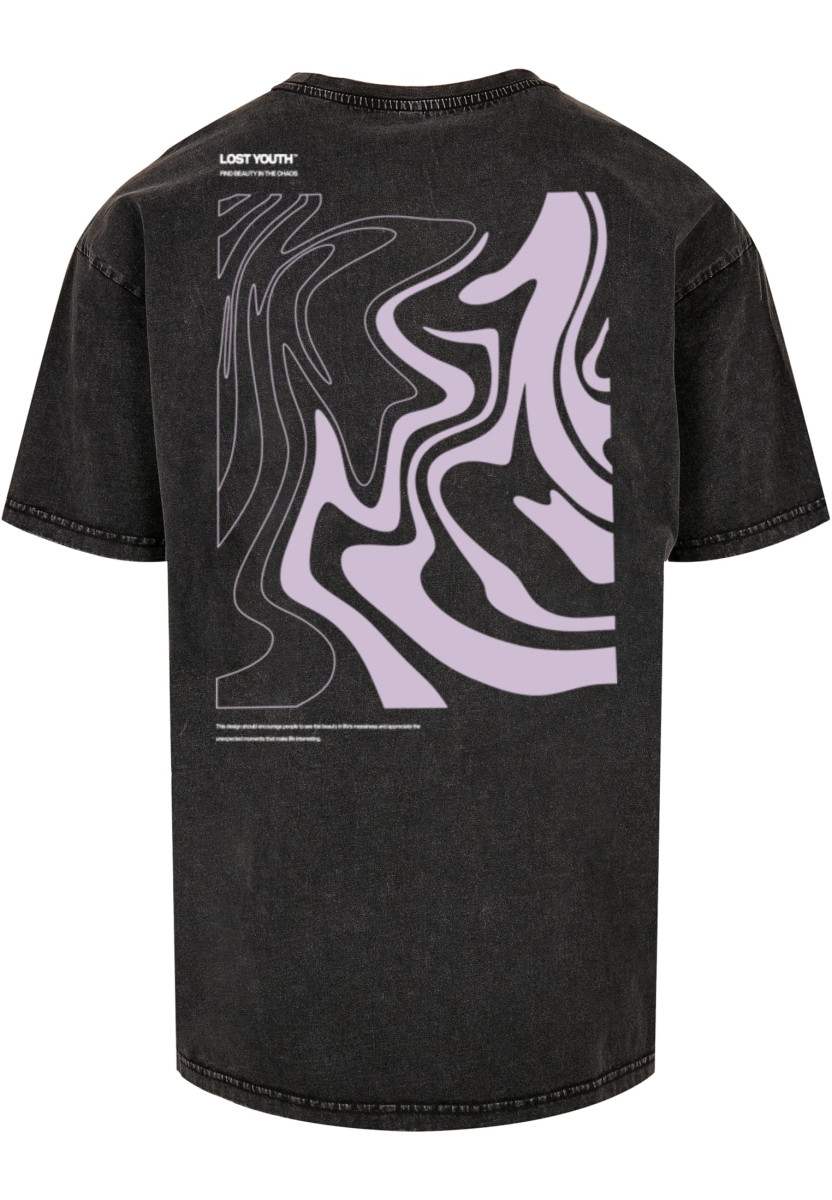 LY ACID WASHED TEE - CHAOS