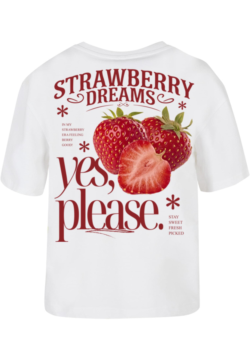 Ladies 77 Strawberry White Tee