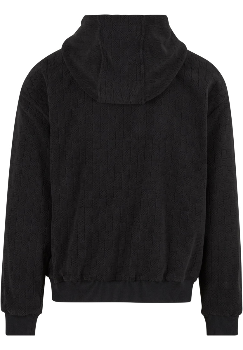 Jaquard Velvet Zip-Hoody