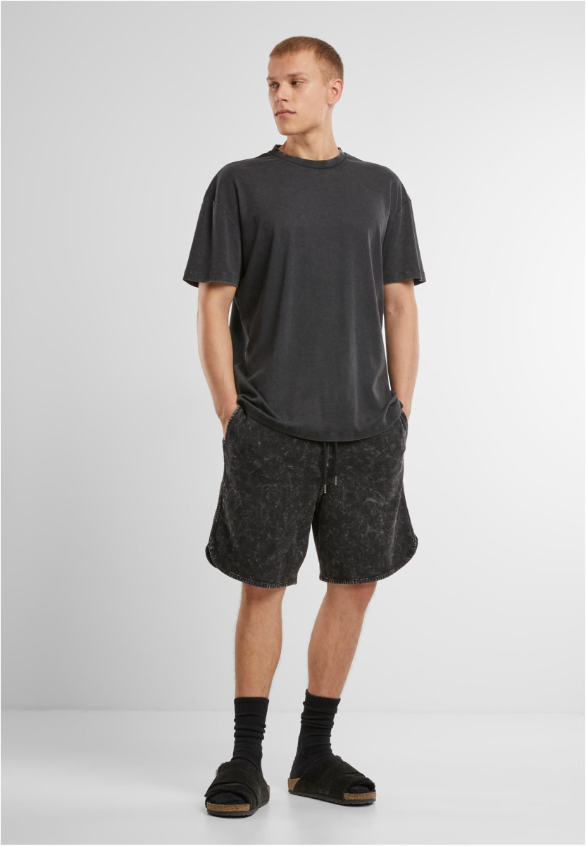 Washed Piped Shorts