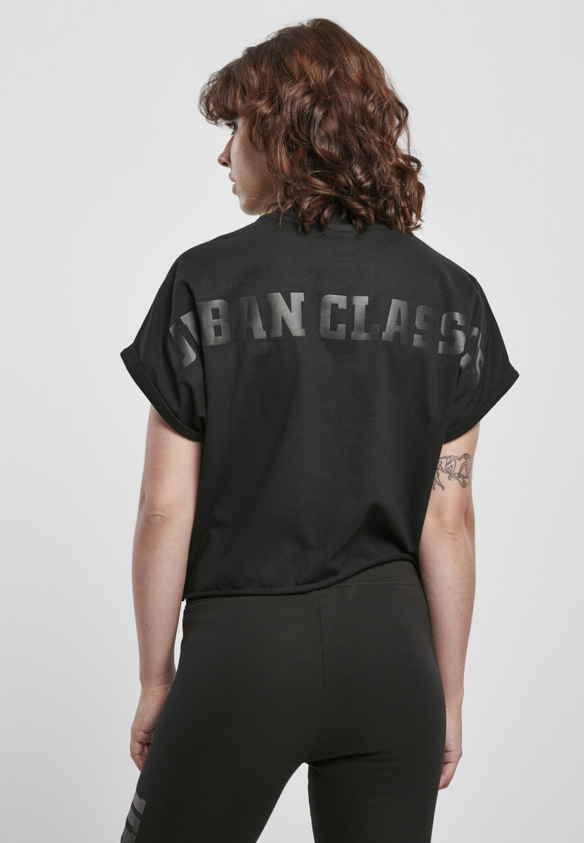 Ladies Short Oversized Cut On Sleeve Tee