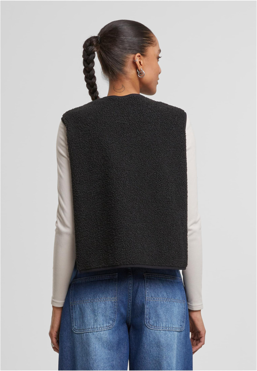 Ladies Buttoned Teddy Vest