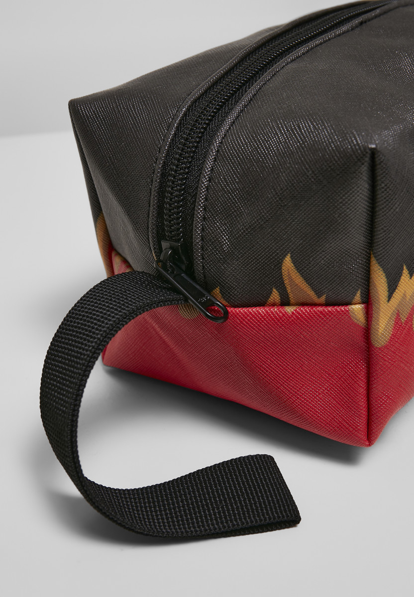 Flame Print Cosmetic Pouch