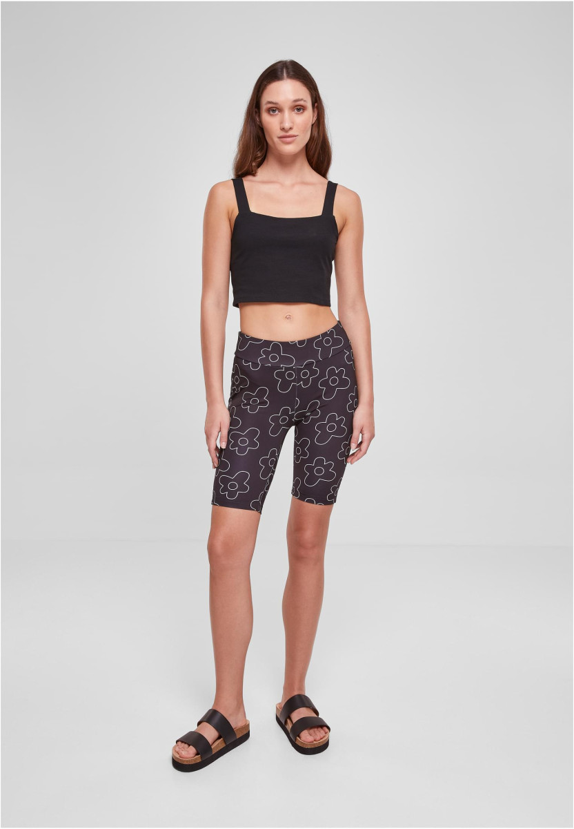 Ladies High Waist AOP Tech Cycle Shorts