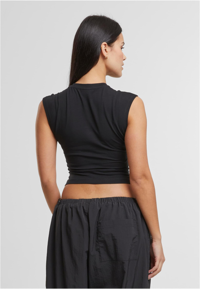 Ladies Cropped Wrapped Top
