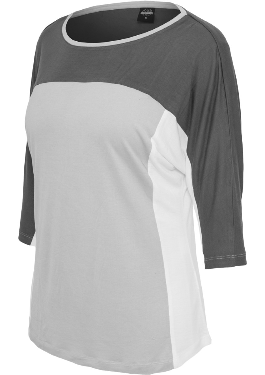 Ladies 3-tone 3/4 Sleeve Tee