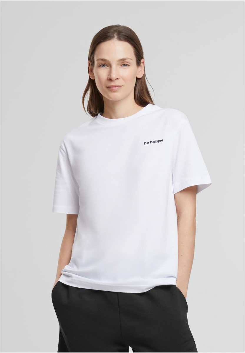 Be Happy Wording EMB Tee