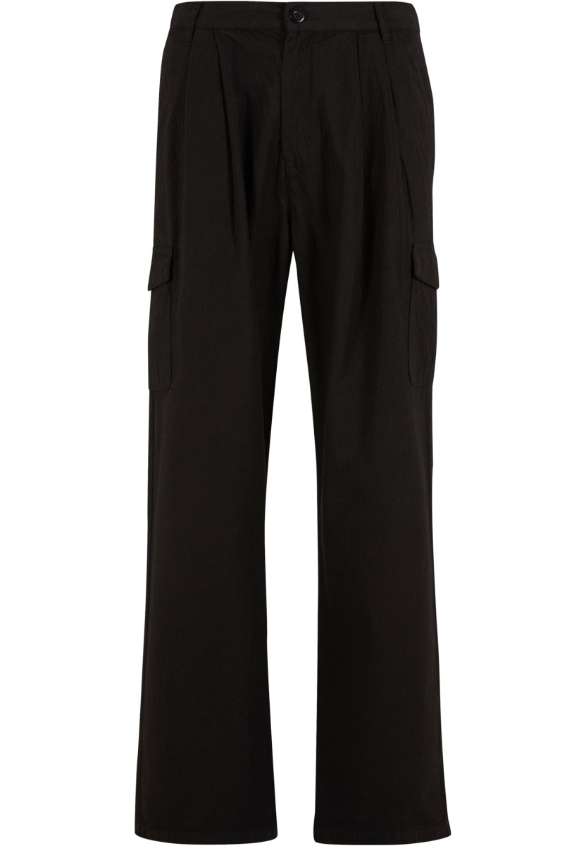 Wide Pleated Cargo Pants