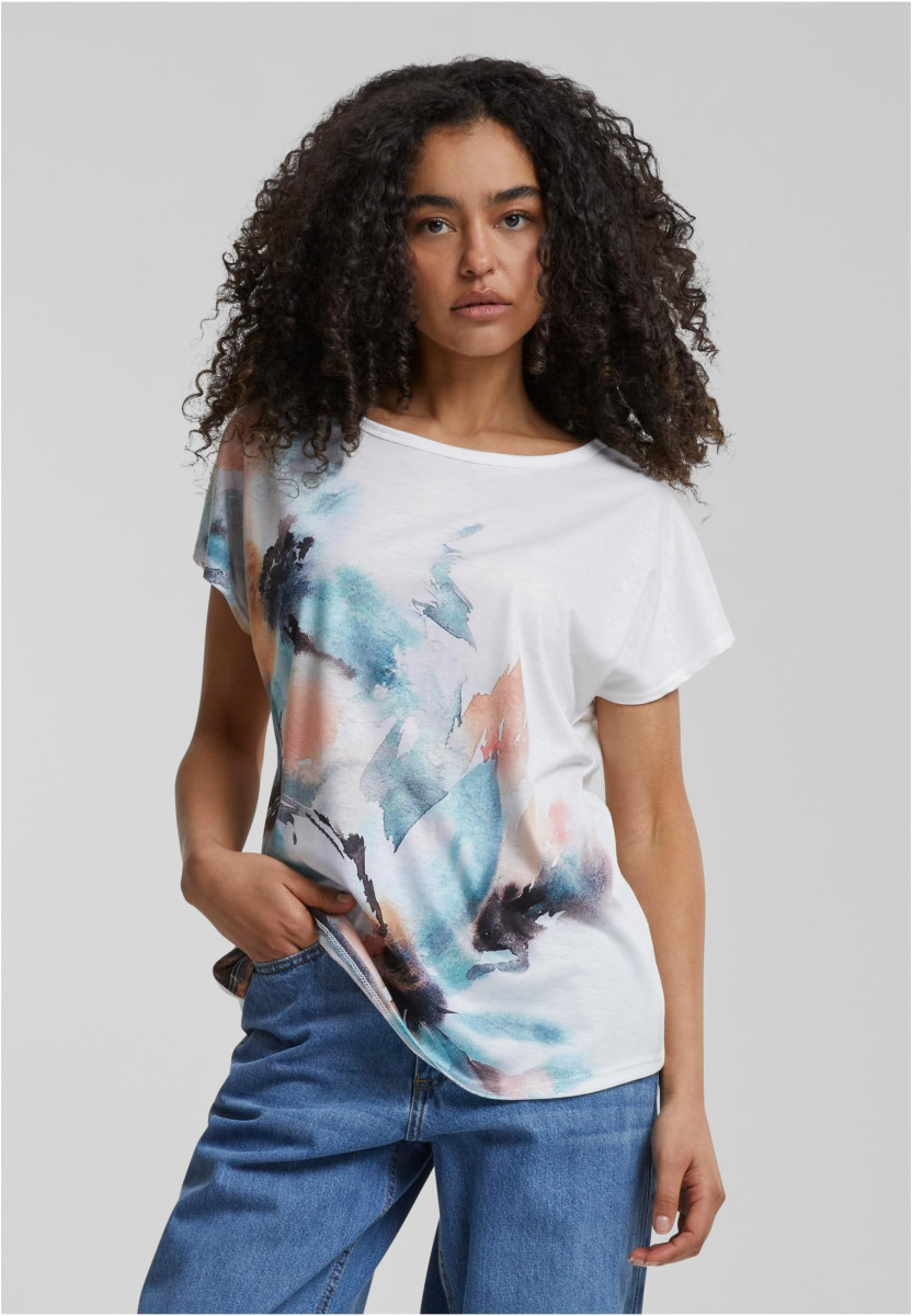 Cloud5ive Damen Viskose T-Shirt mit Pusteblumen Print