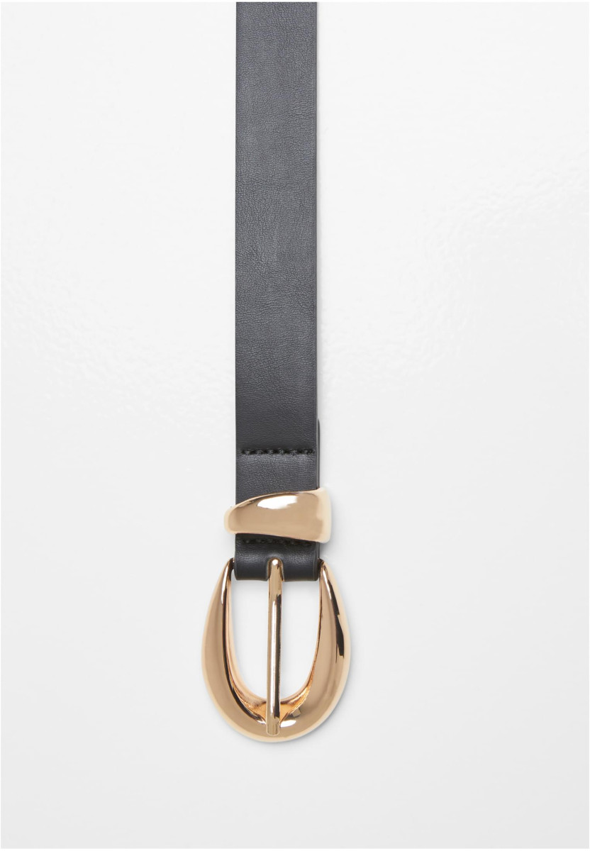 Chunky Buckle Loop Synthetic Leather Belt