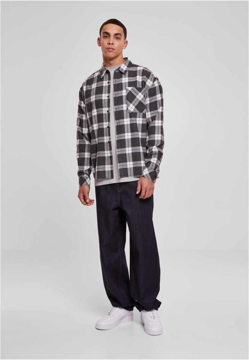 Boxy Dark Checked Shirt