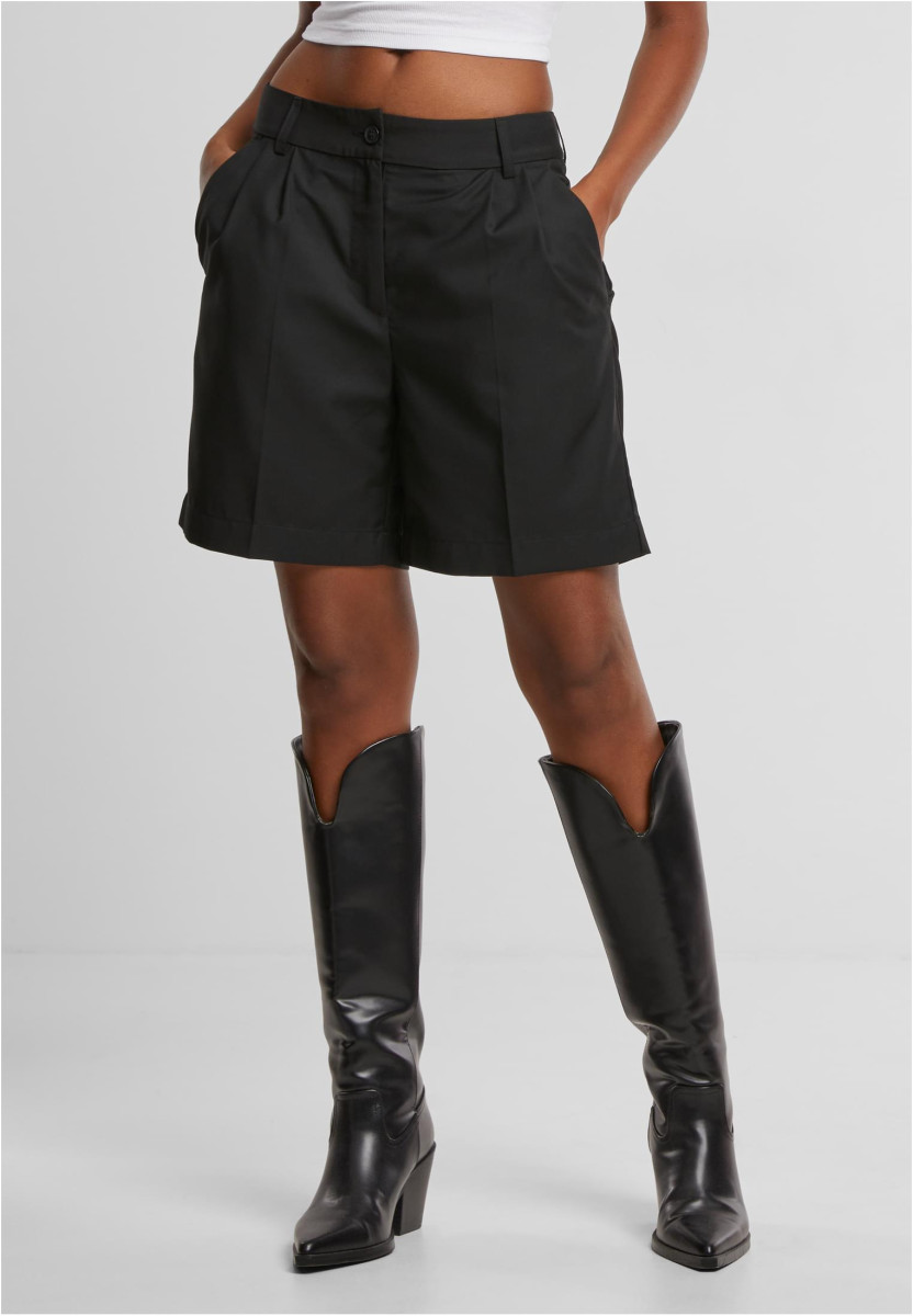 Ladies Pleated Bermuda Shorts