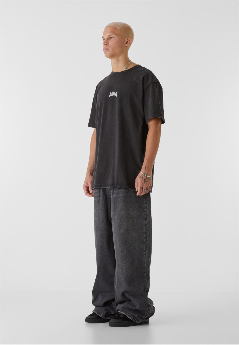 LY ACID WASHED TEE - BEAUTIFUL CHAOS BLUE