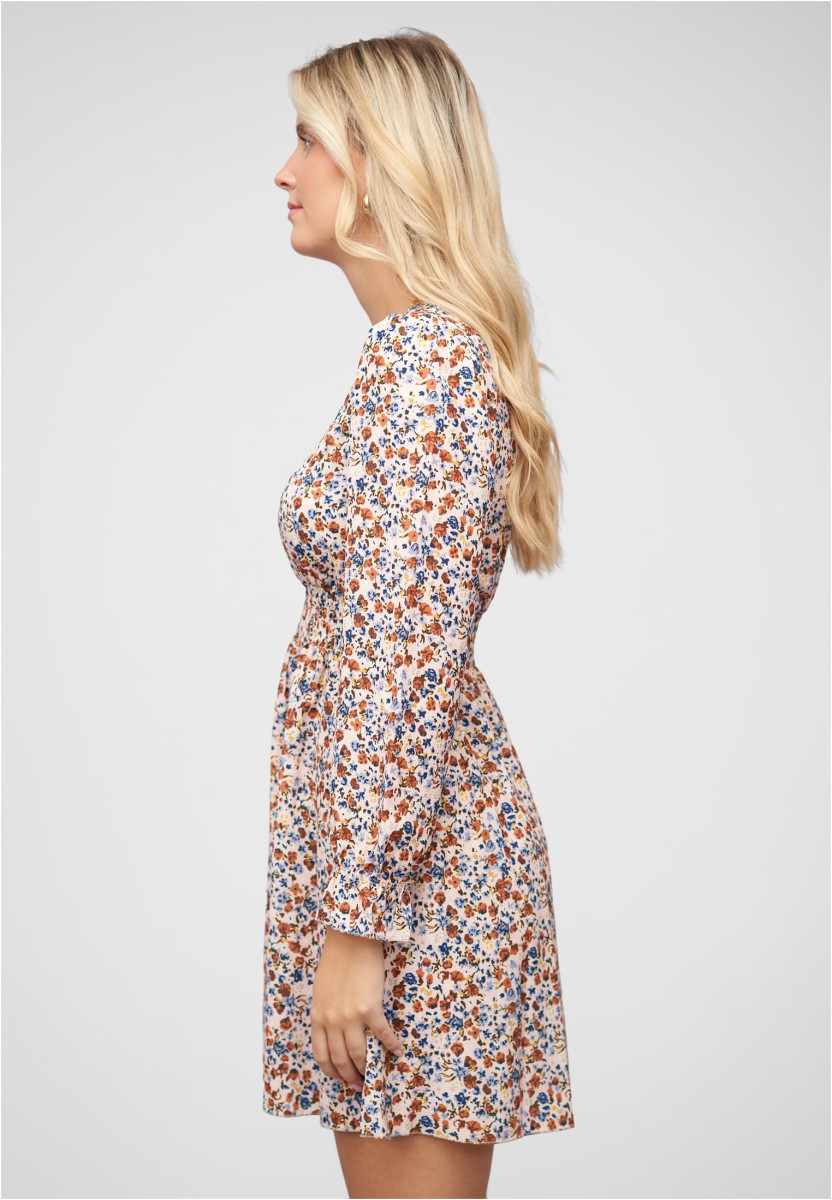 Langarm Kleid mit Blumen Print