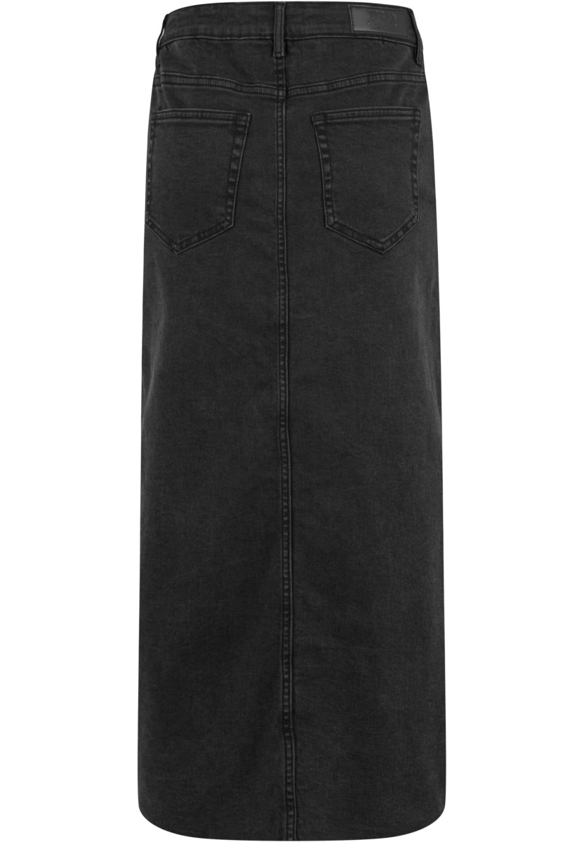 Ladies High Slit Denim Skirt