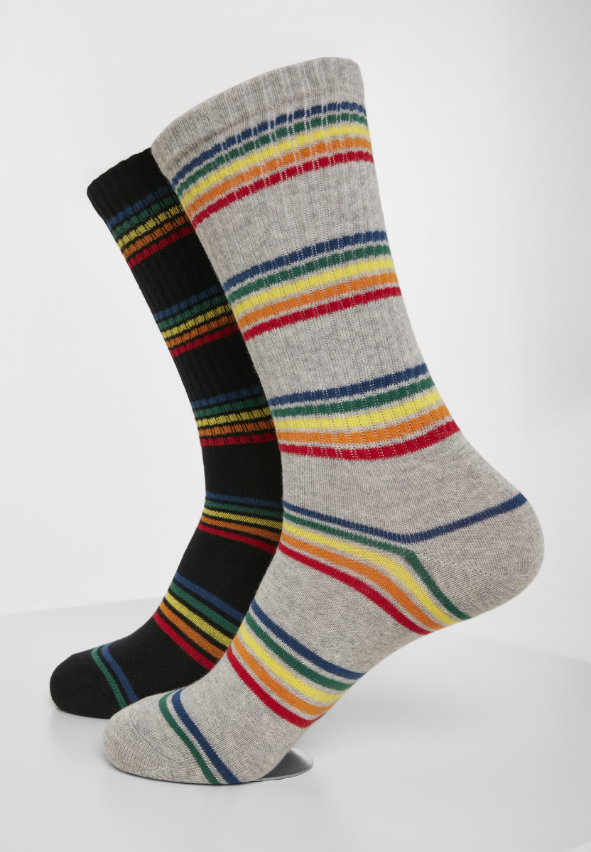 Rainbow Stripes Socks 2-Pack