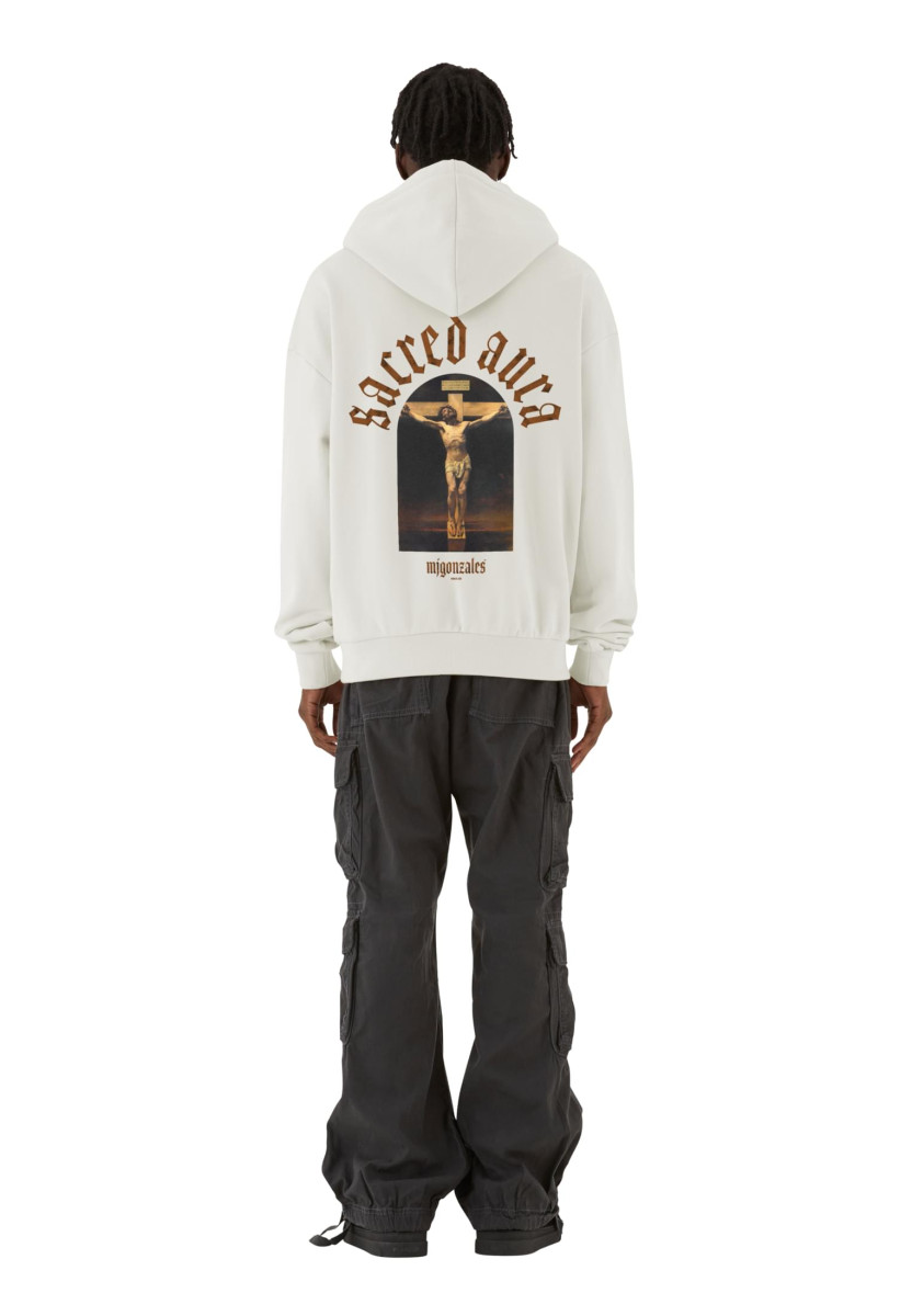 SACRED AURA x MJG HEAVY OVERSIZED HOODY