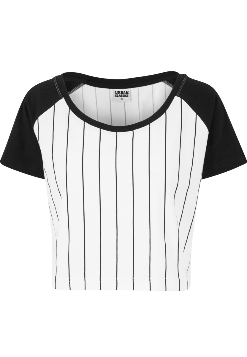 Ladies Cropped Baseball Tee