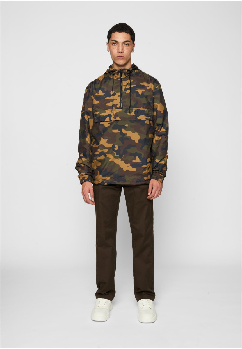 Camo Pull Over Windbreaker