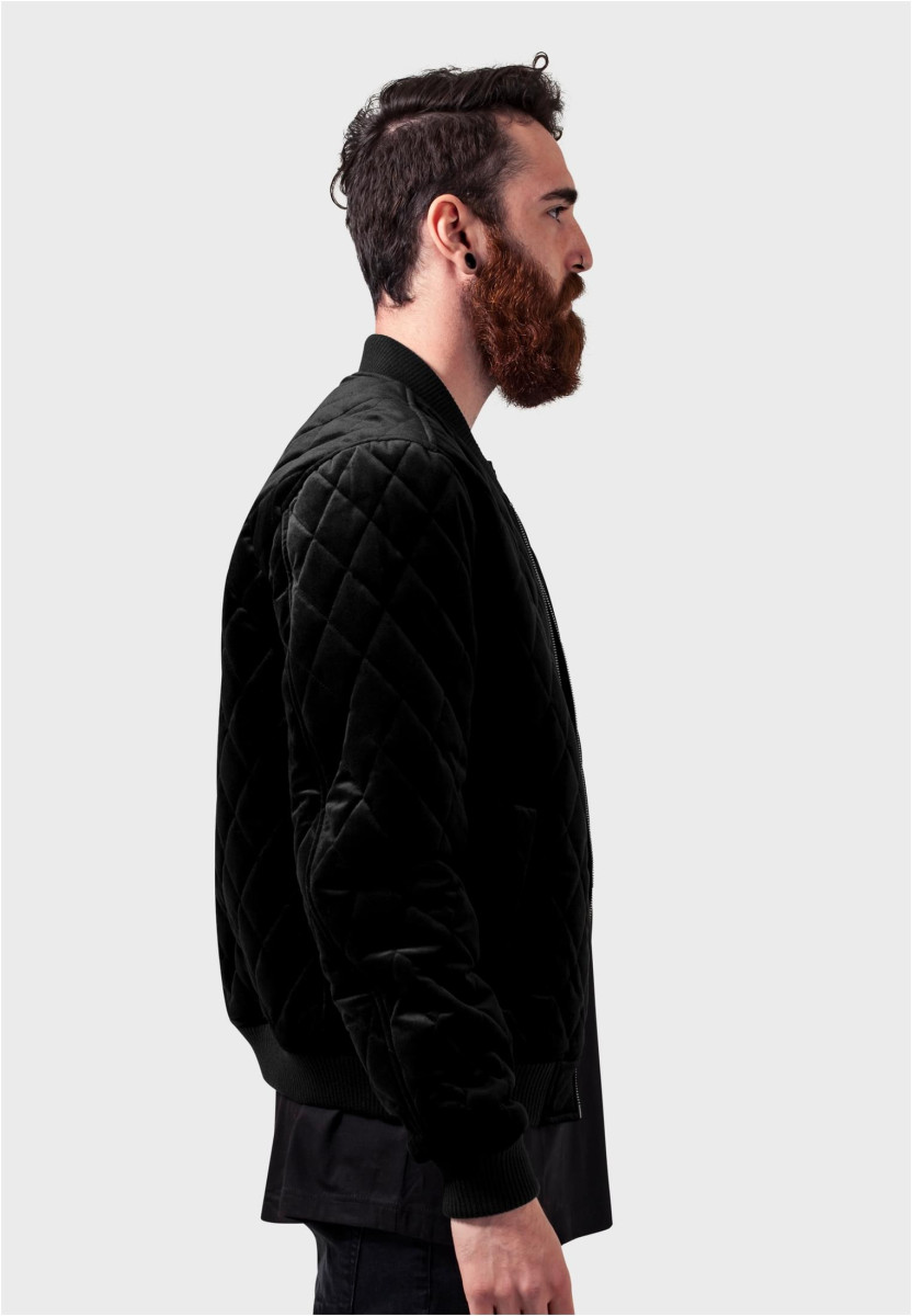Diamond Quilt Velvet Jacket