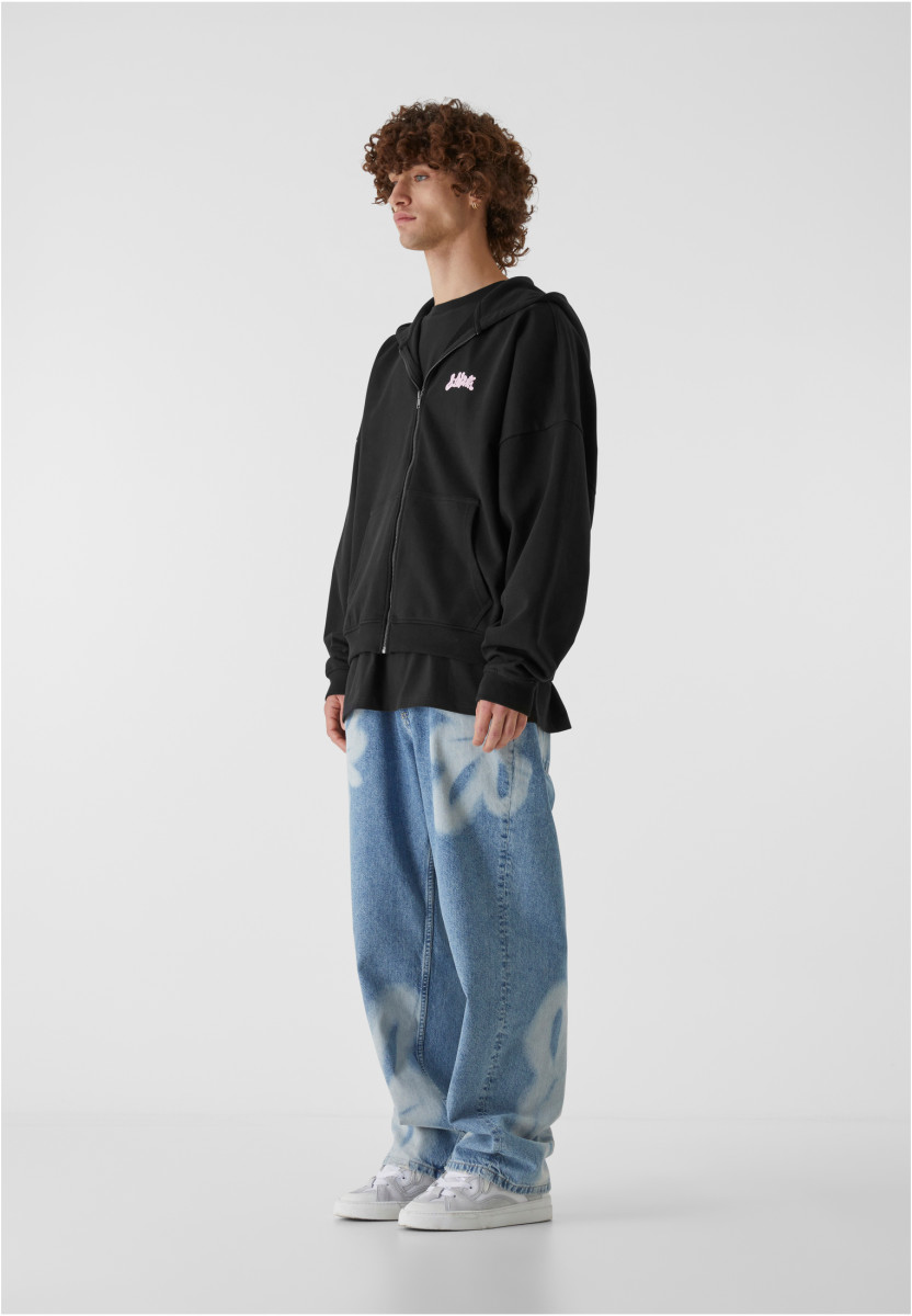 Lost Youth Zip Hoody - Flower Waves
