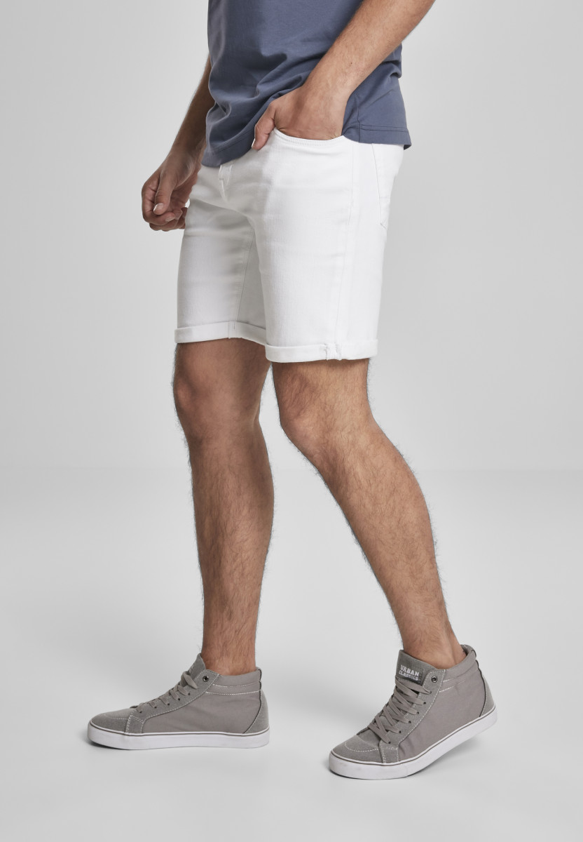 5 Pockets Slim Fit Denim Shorts